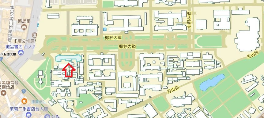 台湾大学の地図