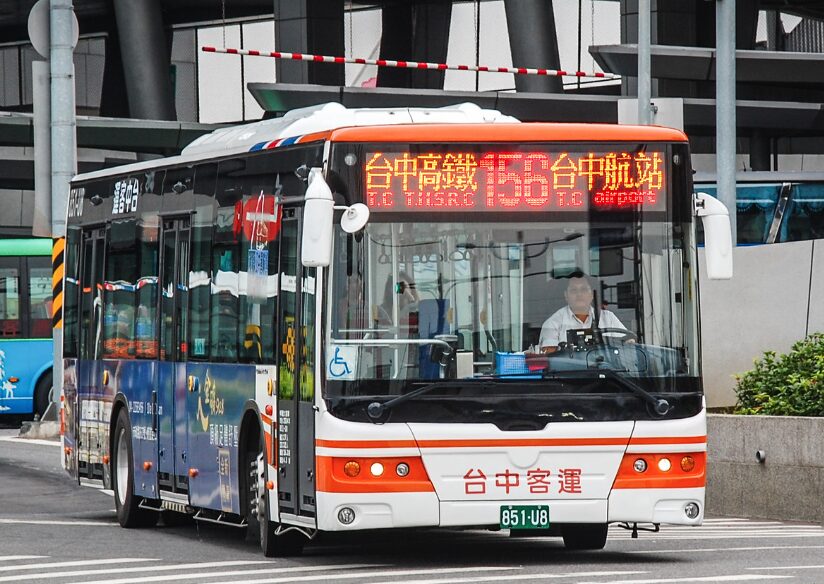 台中空港から台湾新幹線台中駅高鐵台中車站までのバス156番