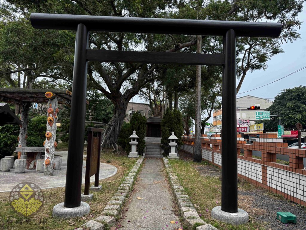 台湾台南市に残る日本時代の塩水神社の鳥居